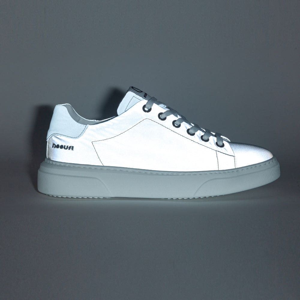 BAST 1000 LOW SNEAKER IN REFLECTIVE NYLON AND NAVY DETAILS