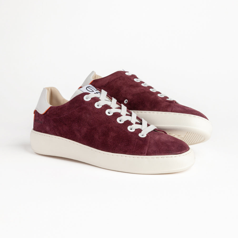BATIK 2634 LOW SNEAKER IN BROWN SUEDE AND WHITE REFLECTIVE NYLON  
