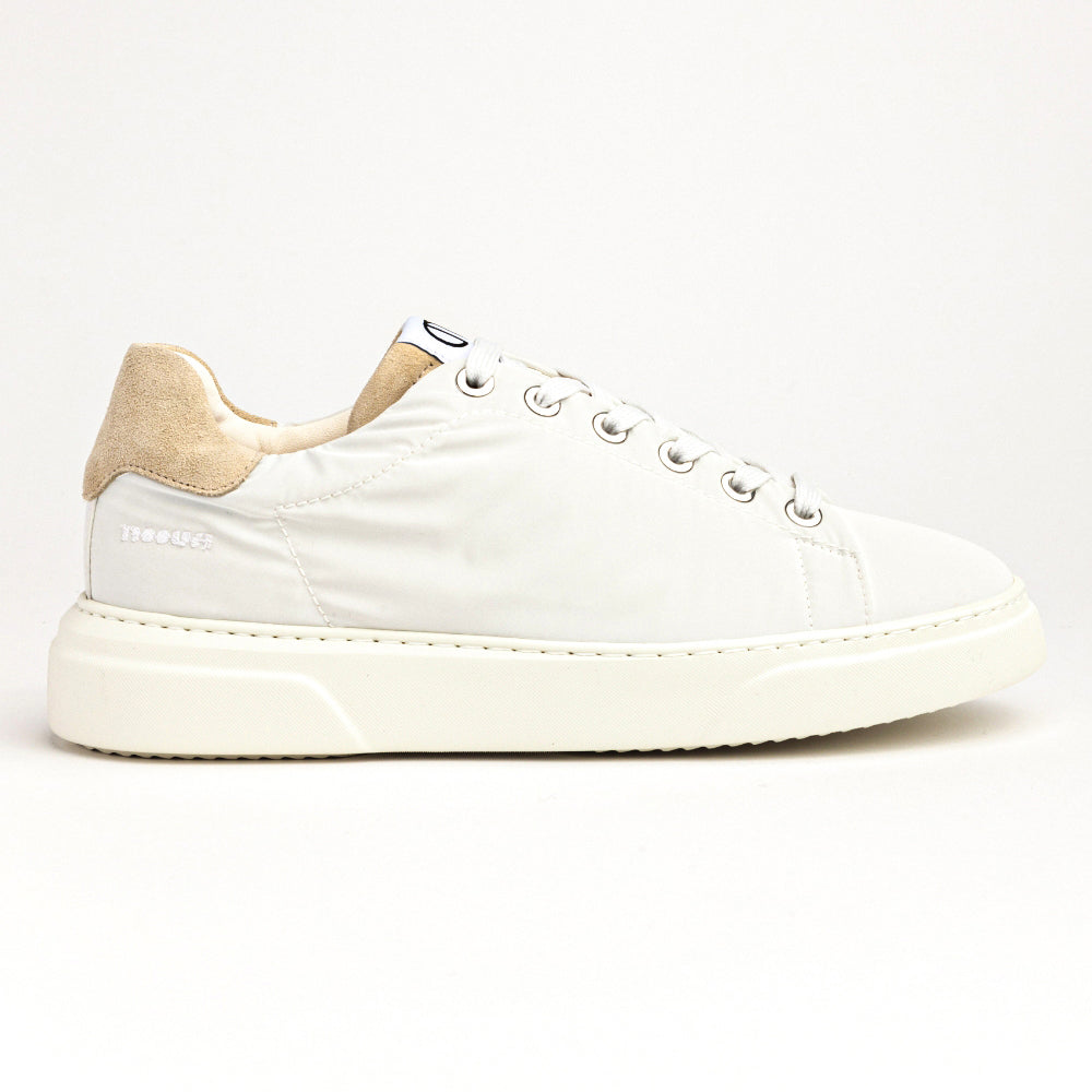COPSE 08 LOW SNEAKER IN REFLECTIVE NYLON AND BEIGE SUEDE