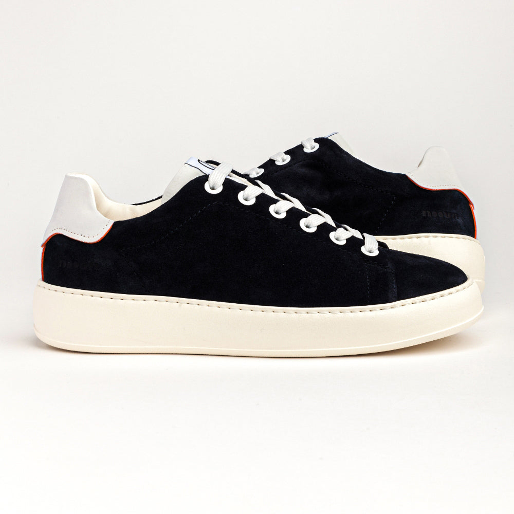 IXÒ 122 LOW SNEAKER IN NAVY SUEDE AND REFLECTIVE NYLON