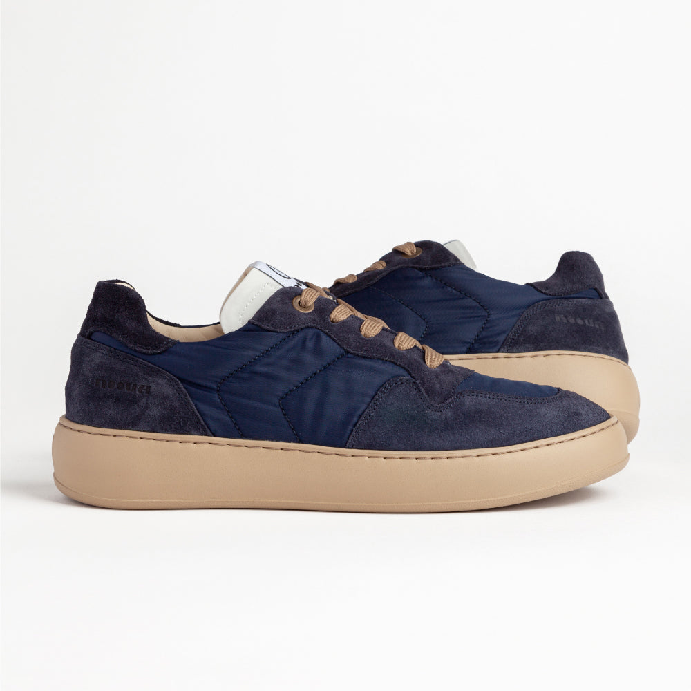 MAGIC 2611 LOW SNEAKER IN NAVY SUEDE AND REFLECTIVE NYLON  
