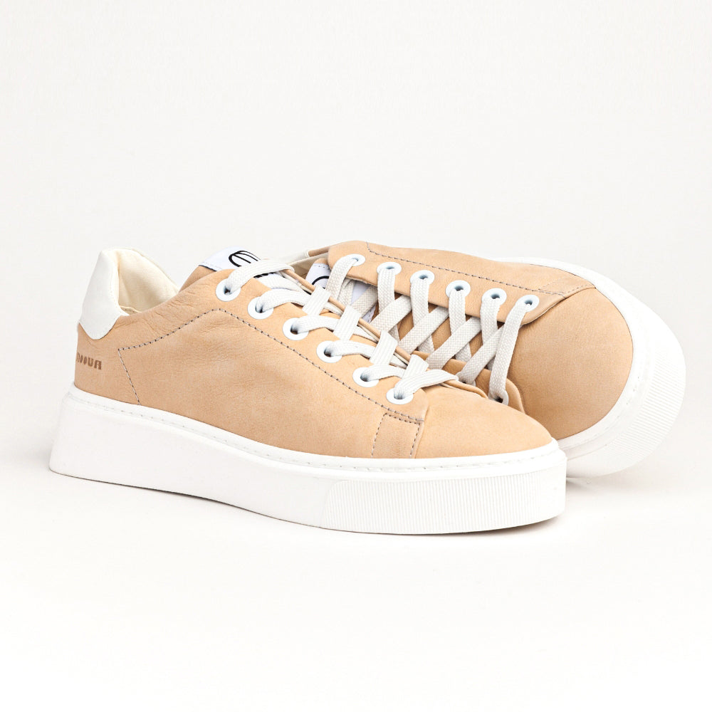 SAM 59 LOW SNEAKER IN ANTIQUE PINK NABUK AND REFLECTIVE NYLON 